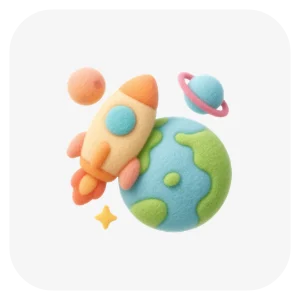 Space Explorers Science activity icon for Laurel Play Gardens premium childcare in San Jose