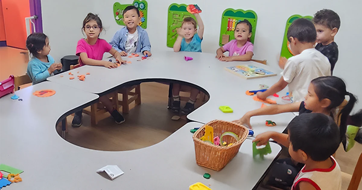 summercamp wk10_PLAYDOUGH_7 Summer camp for Laurel Play Gardens premium childcare in San Jose